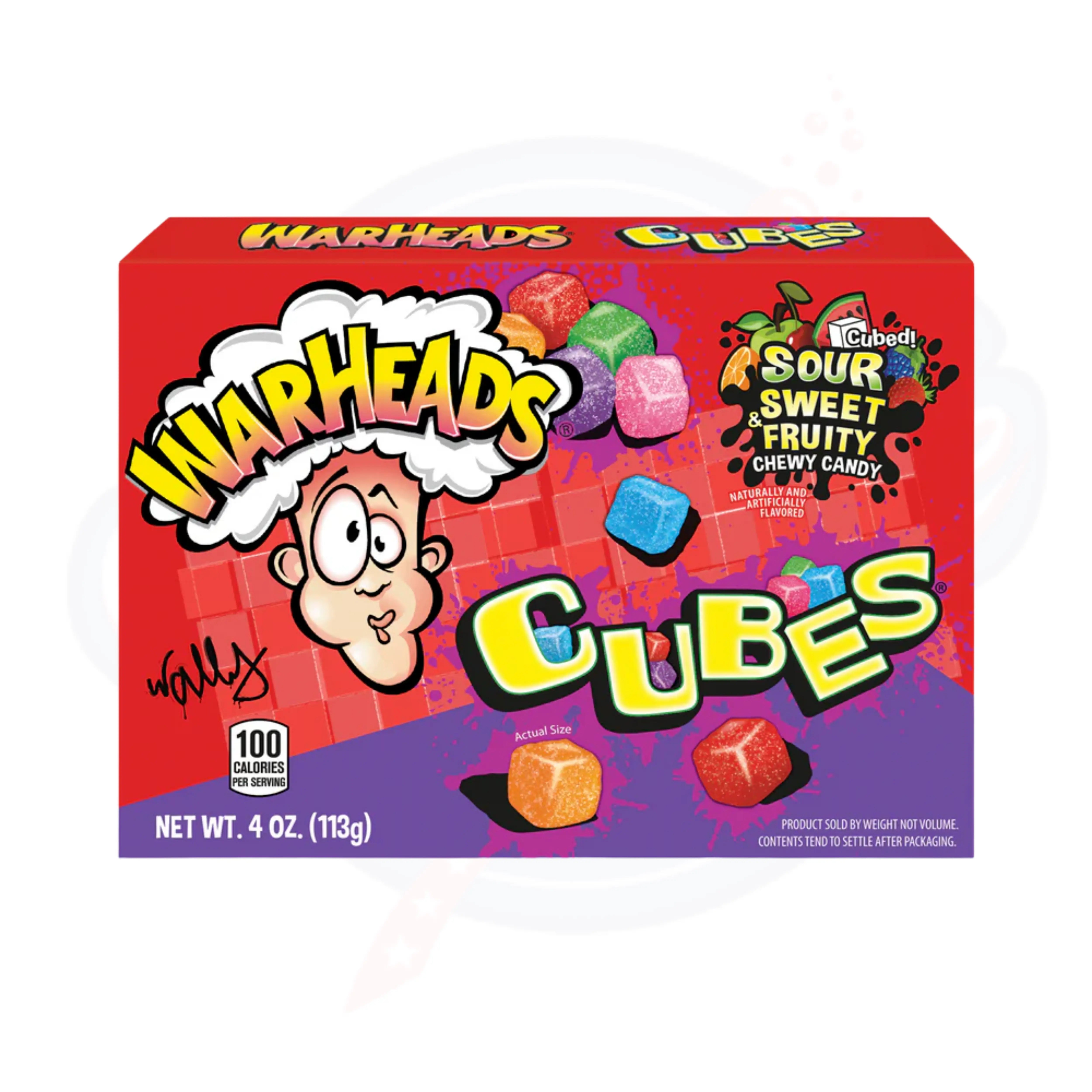 Warheads Chewy Cubes Theatre Box 4oz/113g