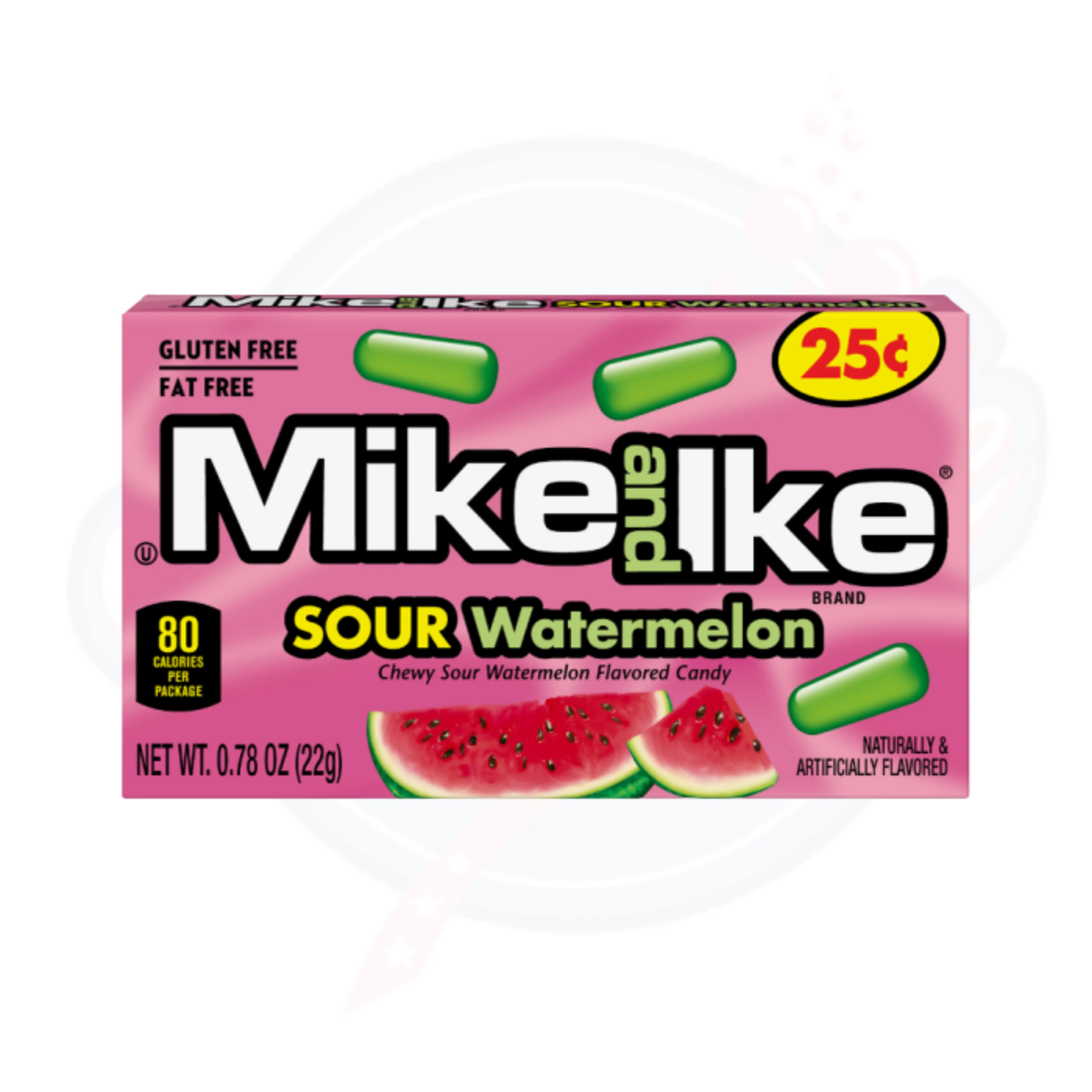Mike and Ike Sour Watermelon Chewy Candy 0.78oz/22g