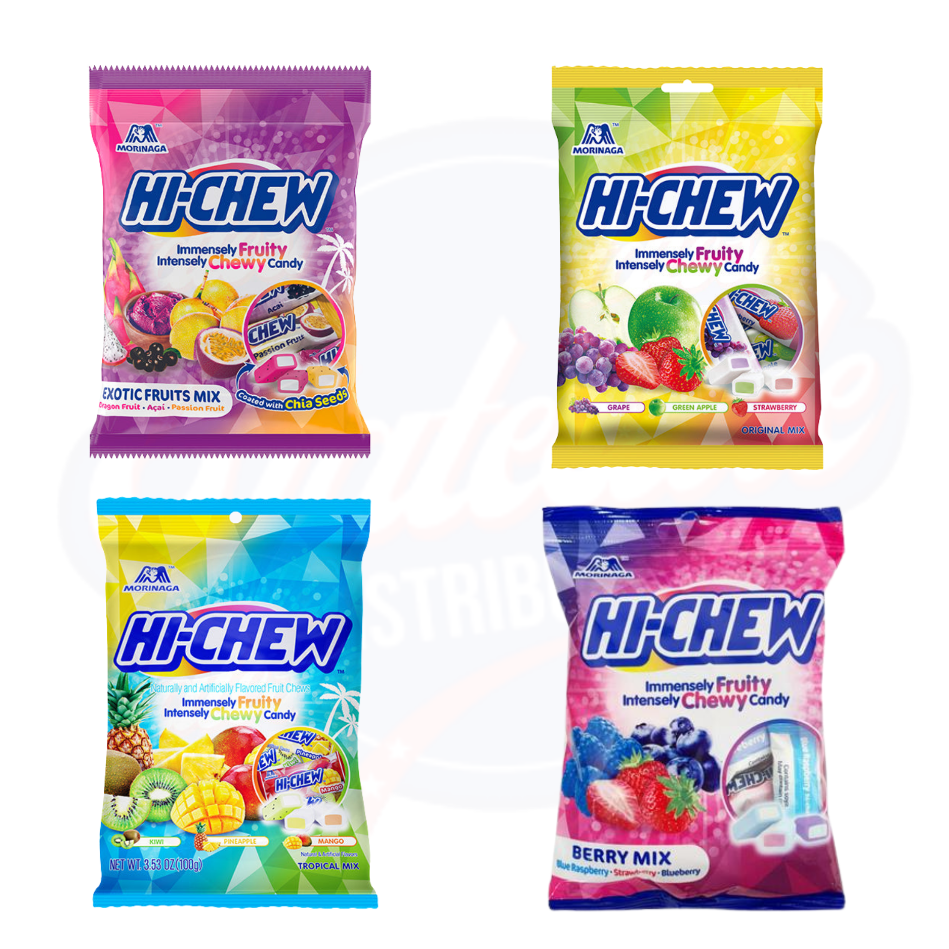 Hi-Chew 100g - 4PC Bag Bundle