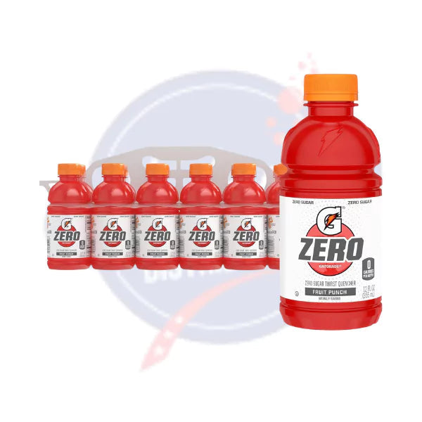 Gatorade Zero Fruit Punch 12 fl oz/355ml - Pack of 12
