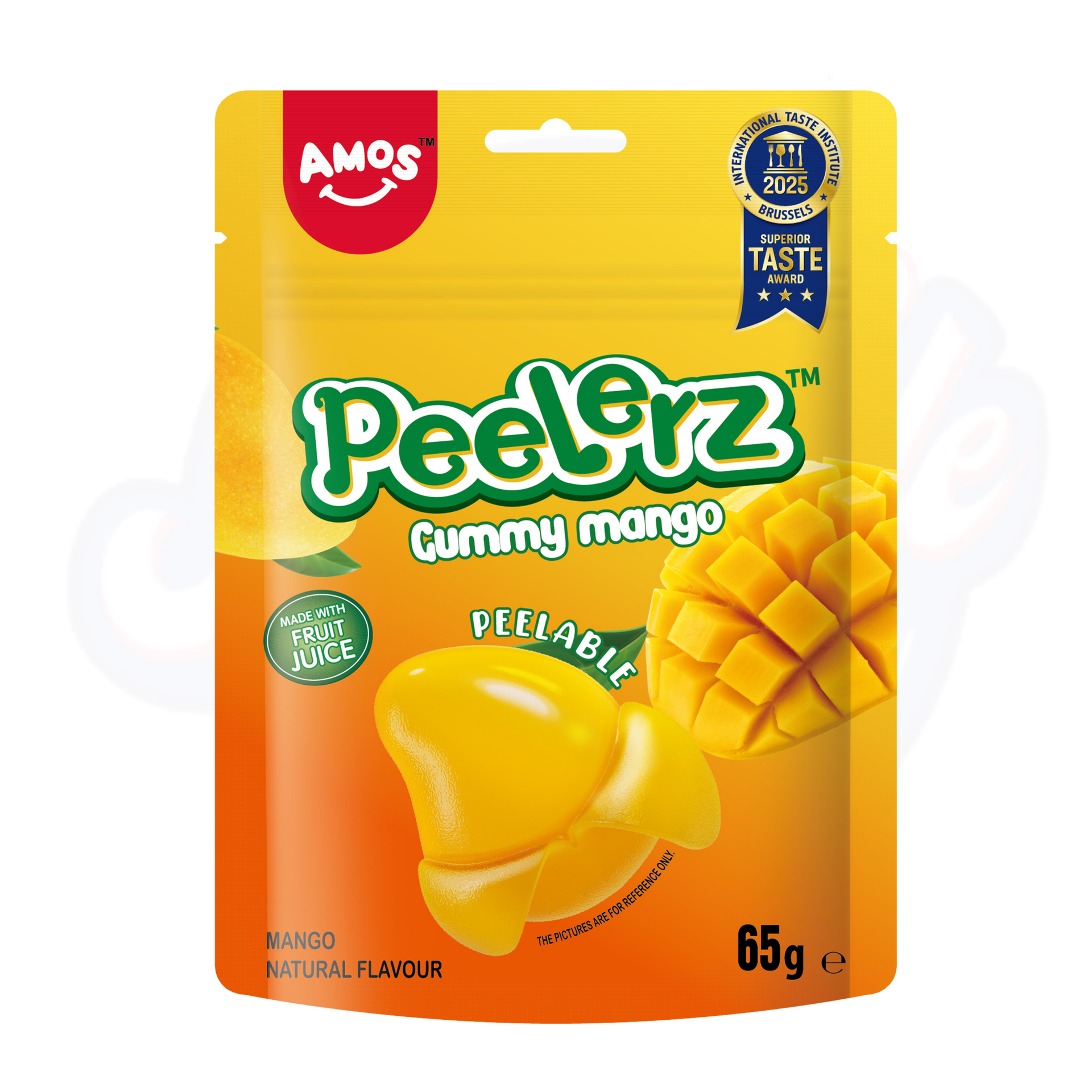 Amos Peelerz Gummy Mango Peg Bag 65g