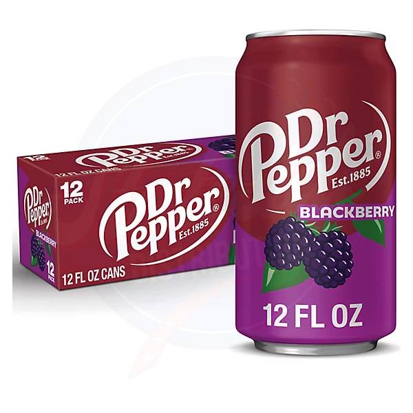 Dr Pepper blackberry 12fl oz/355ml - Pack of 12