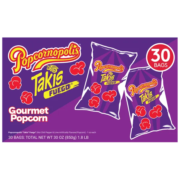 Popcornopolis Gourmet Takis Fuego Popcorn 1oz/28g