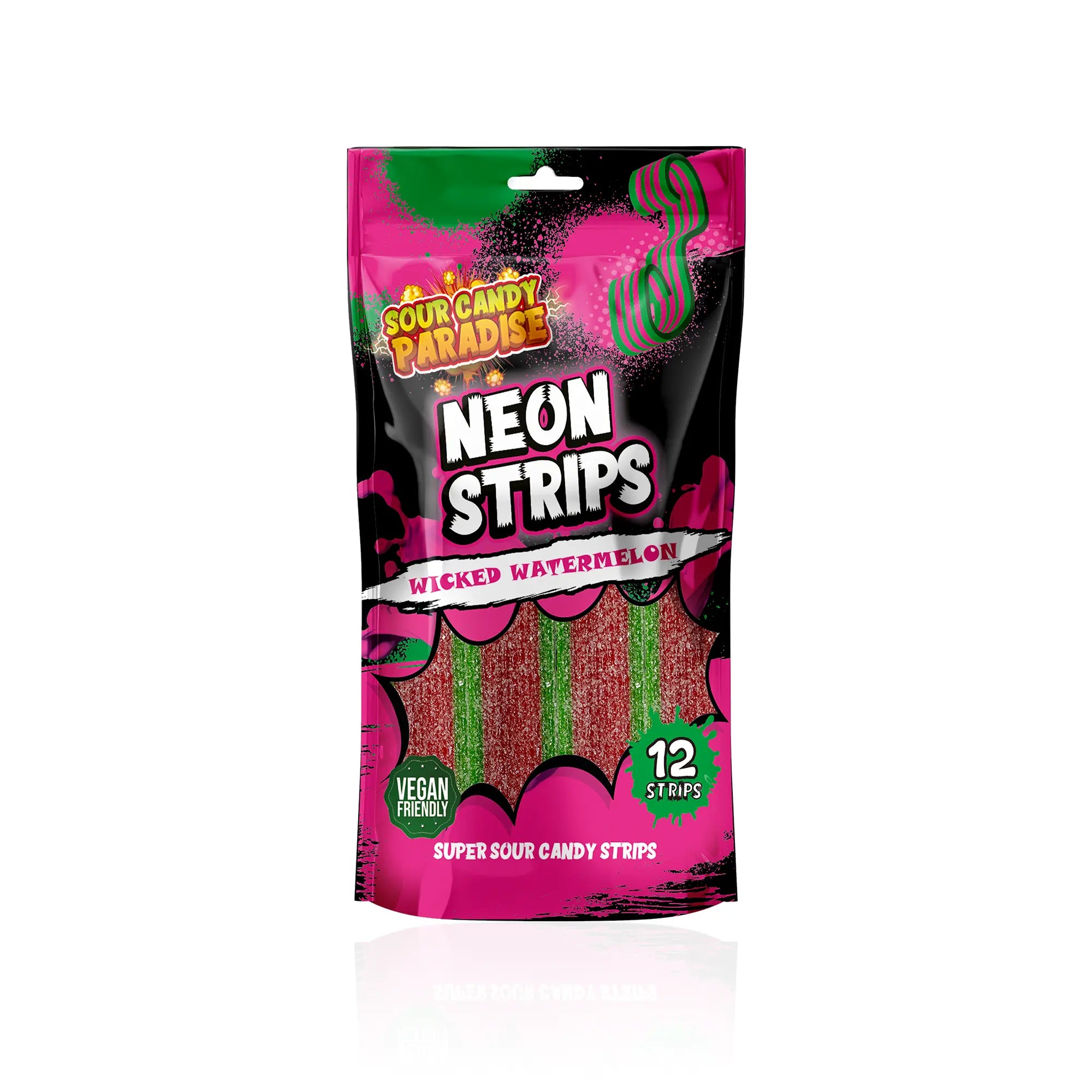 Sour Candy Paradise Neon Strips Wicked Watermelon 130g