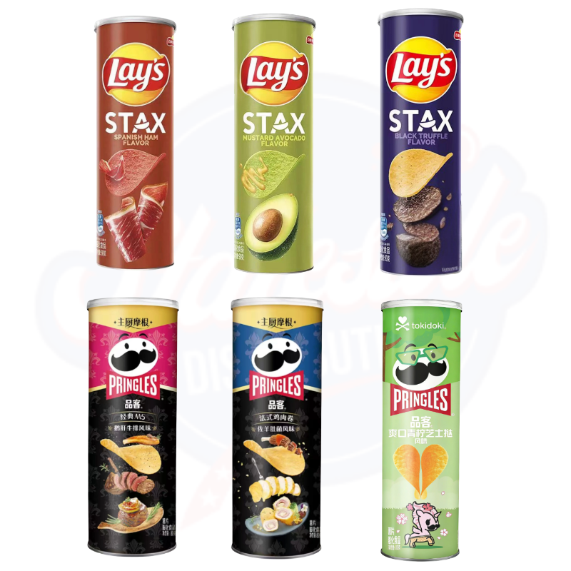 Chinese Crisps Bundle - Lays Stax & Pringles